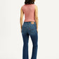 Women's 726 Blue Flared Fit High Rise Jeans - Back View