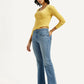 Women's 726 Med Indigo Flared Fit High Rise Jeans - Styleshot View