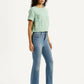 Women's 726 Blue Slim Flare Fit High Rise Jeans - Side View