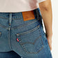 Women's 726 Blue Flared Fit High Rise Jeans - Detail View