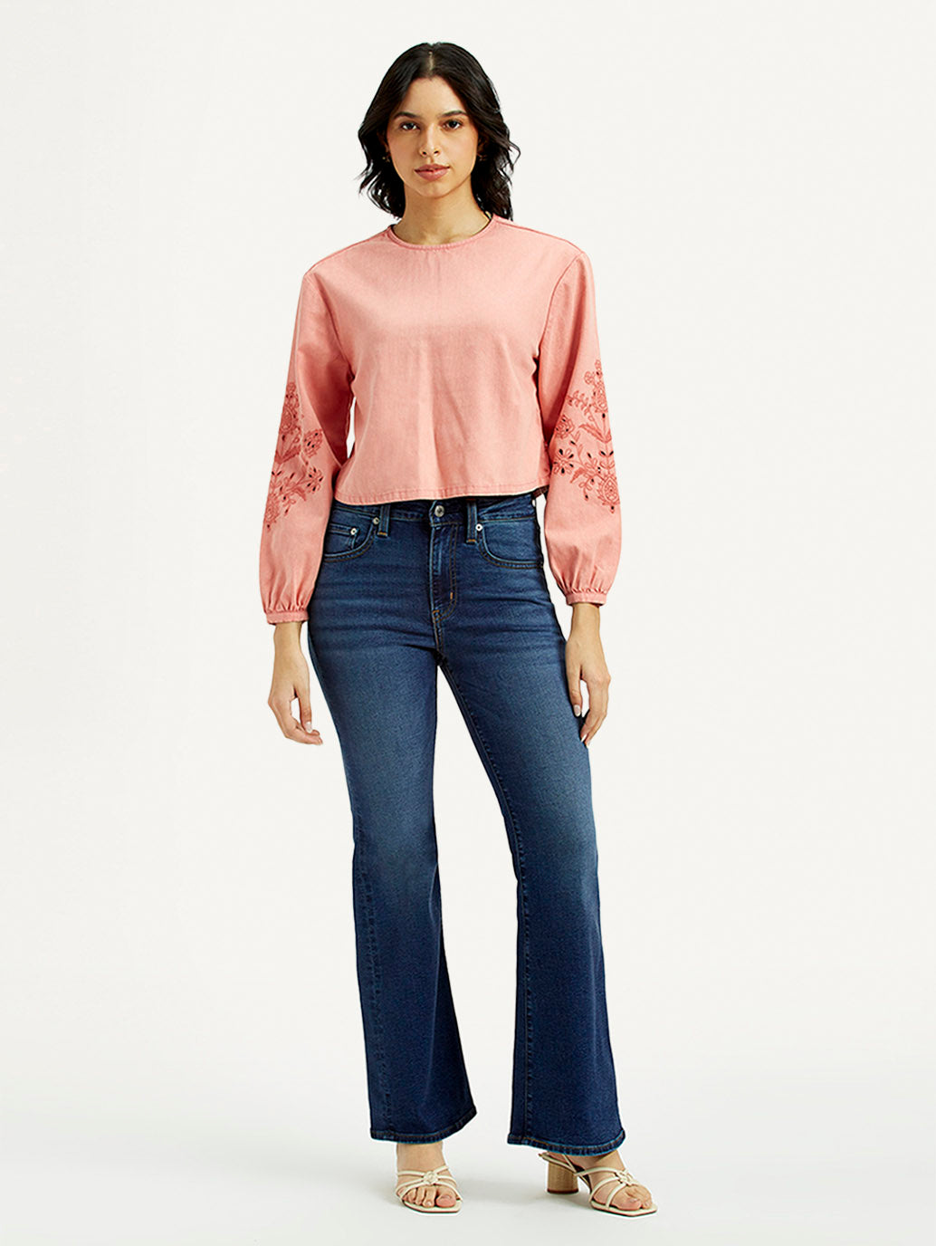 Women's 726 Dark Indigo Flared Fit High Rise Jeans