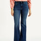 Women's 726 Dark Indigo Flared Fit High Rise Jeans - Front View