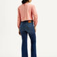 Women's 726 Dark Indigo Flared Fit High Rise Jeans - Back View