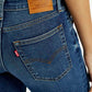 Women's 726 Dark Indigo Flared Fit High Rise Jeans - Detail View
