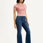 Women's 726 Dark Indigo Flared Fit High Rise Jeans - Side View