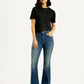 Women's 726 Med Indigo Flared Fit Mid Rise Jeans - Styleshot View