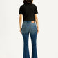 Women's 726 Med Indigo Flared Fit Mid Rise Jeans - Back View