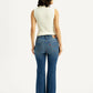 Women's 726 Blue Slim Flared Fit Mid Rise Jeans - Back View