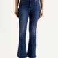 Women's 726 Dark Indigo Flared Fit High Rise Jeans - Front View