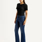 Women's 726 Dark Indigo Flared Fit High Rise Jeans - Side View