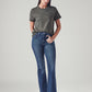 Women's 726 Blue Flared Fit High Rise Jeans - Styleshot View