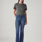 Women's 726 Blue Flared Fit High Rise Jeans - Front View