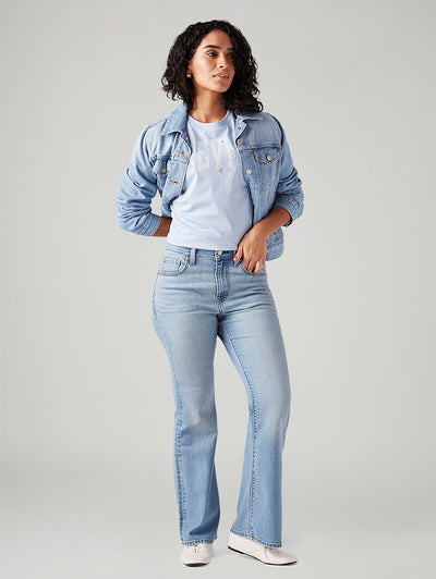 levi's Women's 726 Light Blue Flared Fit High Rise Jeans-picture-21