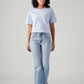Women's 726 Light Blue Flared Fit High Rise Jeans - Front View