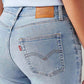 Women's 726 Light Blue Flared Fit High Rise Jeans - Detail View