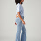 Women's 726 Light Blue Flared Fit High Rise Jeans - Side View