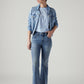 Women's 726 Med Indigo Flared Fit High Rise Jeans - Styleshot View