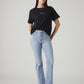 Women's 726 Light Blue Flared Fit High Rise Jeans - Styleshot View