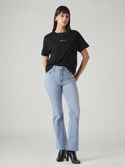 levi's Women's 726 Light Blue Flared Fit High Rise Jeans-picture-22