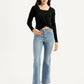 Women's 726 Light Blue Flared Fit High Rise Jeans - Styleshot View