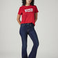 Women's 726 Dark Blue Slim Flare Fit High Rise Jeans - 121c7d03-ee5e-496c-88df-d58ed3e1d132 View