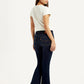 Women's 726 Dark Blue Slim Flare Fit High Rise Jeans - Back View
