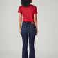 Women's 726 Dark Blue Slim Flare Fit High Rise Jeans - bb2e5441-80f1-4a36-8288-423fbfc4fb35 View