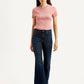 Women's 726 Dark Blue Flared Fit High Rise Jeans - Front View