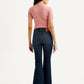 Women's 726 Dark Blue Flared Fit High Rise Jeans - Back View