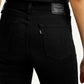 Women's 726 Black Slim Flared Fit High Rise Jeans - Detail View