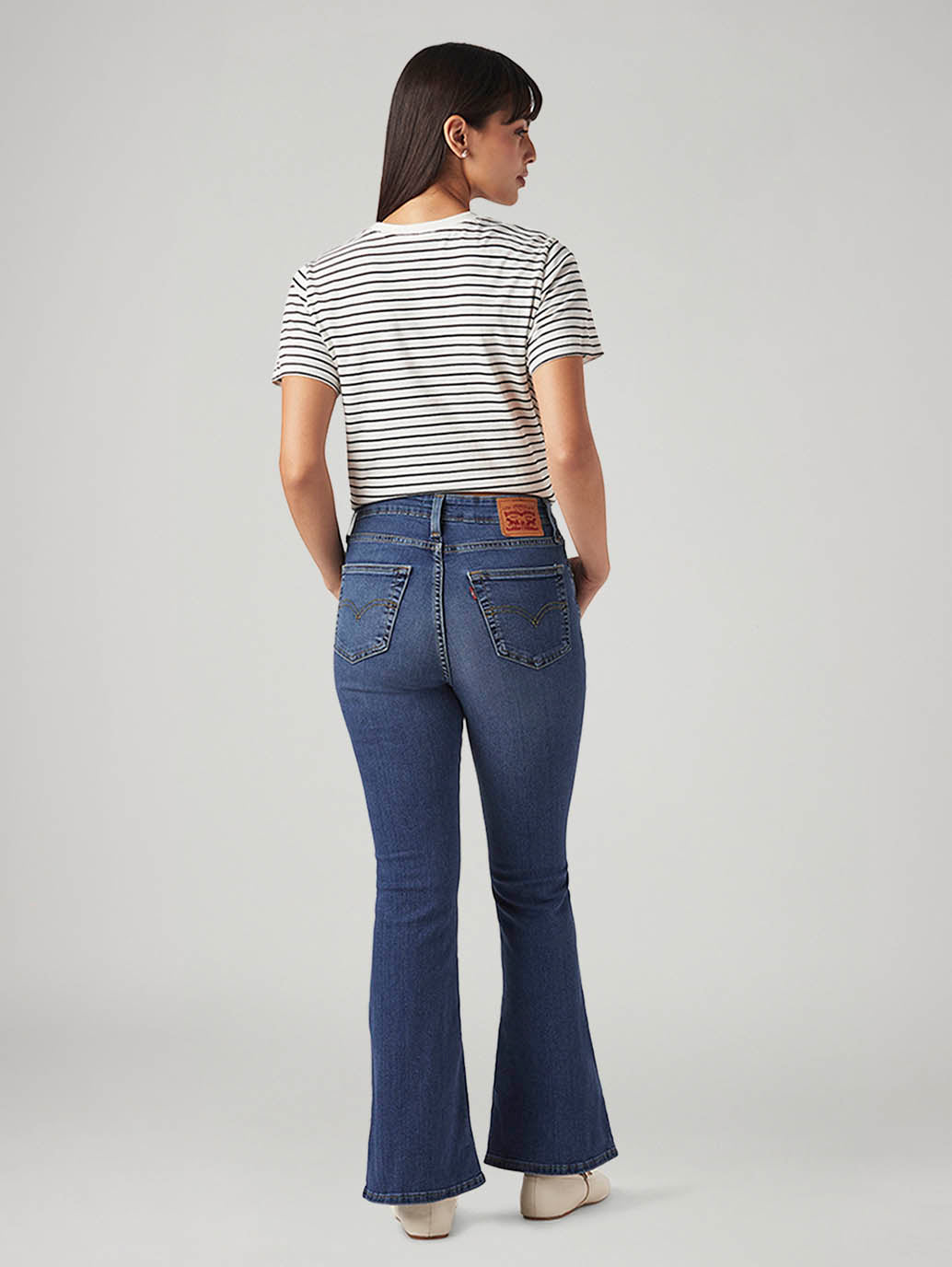 Womens 726 High Rise Flared Fit Cotton Stretch blend Jeans - 3671acdd-b159-4b1f-a181-42fa538eff0f View