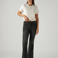 Women's 726 Charcoal Grey Flared Fit High Rise Jeans - Styleshot View