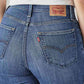 Women's 726 Light Indigo Flared Fit High Rise Jeans - Detail View