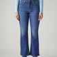 Women's 726 Blue Flared Fit High Rise Jeans - Front View