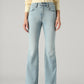 Women's 726 Light Blue Flared Fit High Rise Jeans - Front View