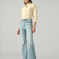 Women's 726 Light Blue Flared Fit High Rise Jeans - Side View
