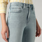 Women's 726 Light Blue Flared Fit High Rise Jeans - Detail View