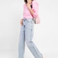 Women's Blue Baggy Fit High Rise Jeans - 45148397-401e-4a75-bafd-59792706b877 View