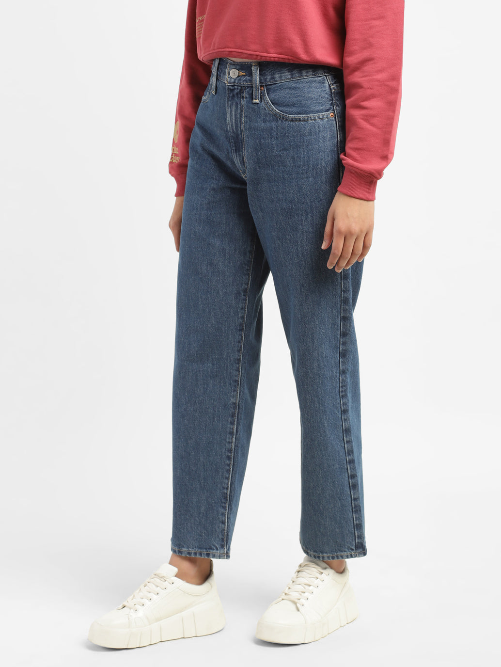 Women's High Rise Baggy Fit Jeans