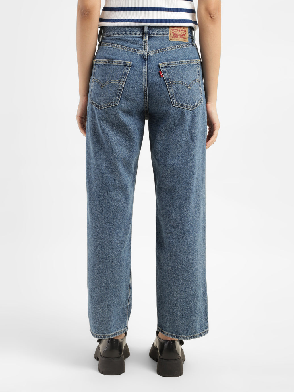 Women's High Rise Baggy Fit Jeans