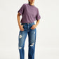 Women's High Rise 94 Baggy Fit Blue Jeans