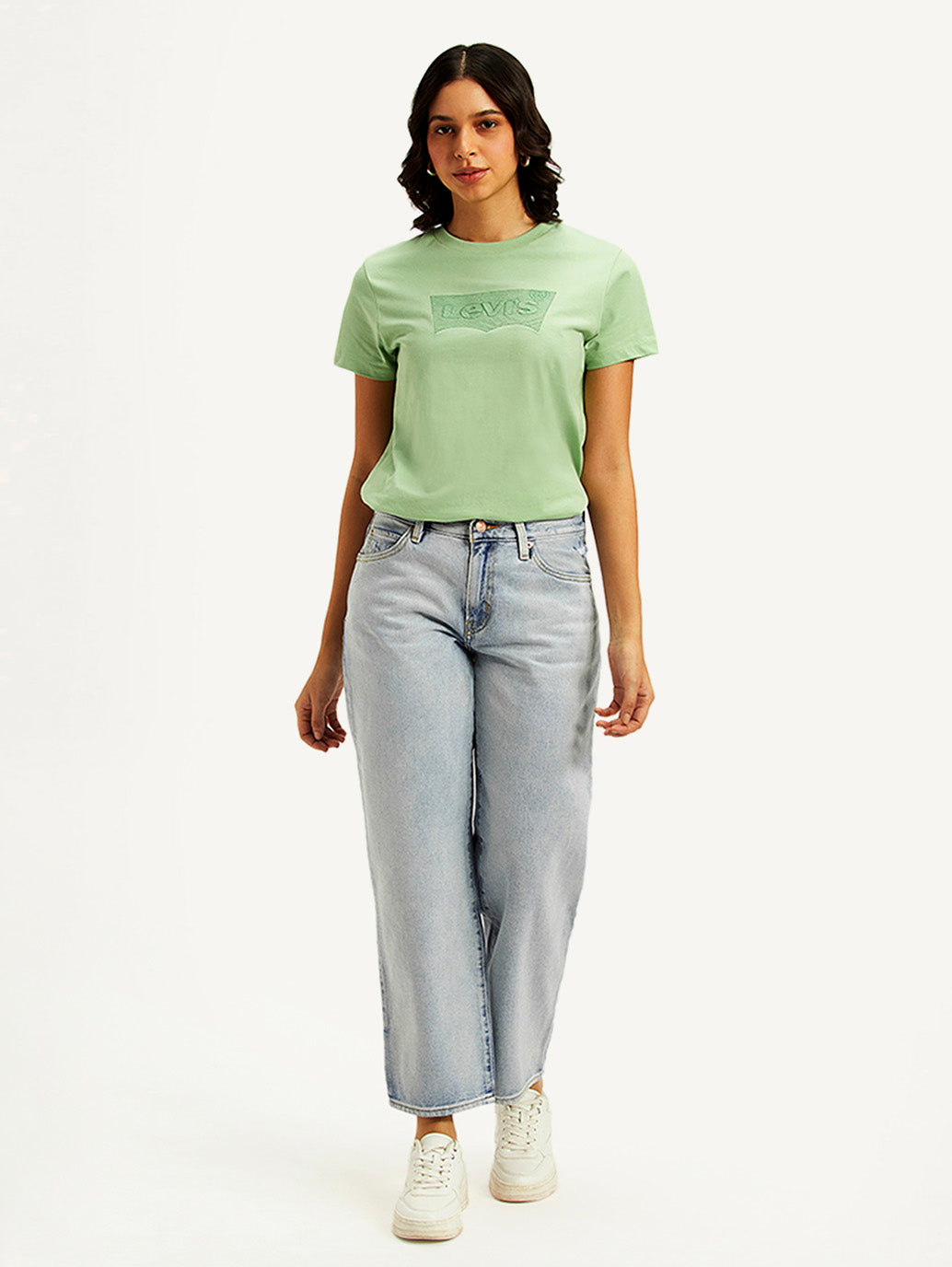 Women's 94 Light Blue Baggy Fit High Rise Jeans - 7ac71972-810d-44a3-9f49-132c3ef7e0ac View