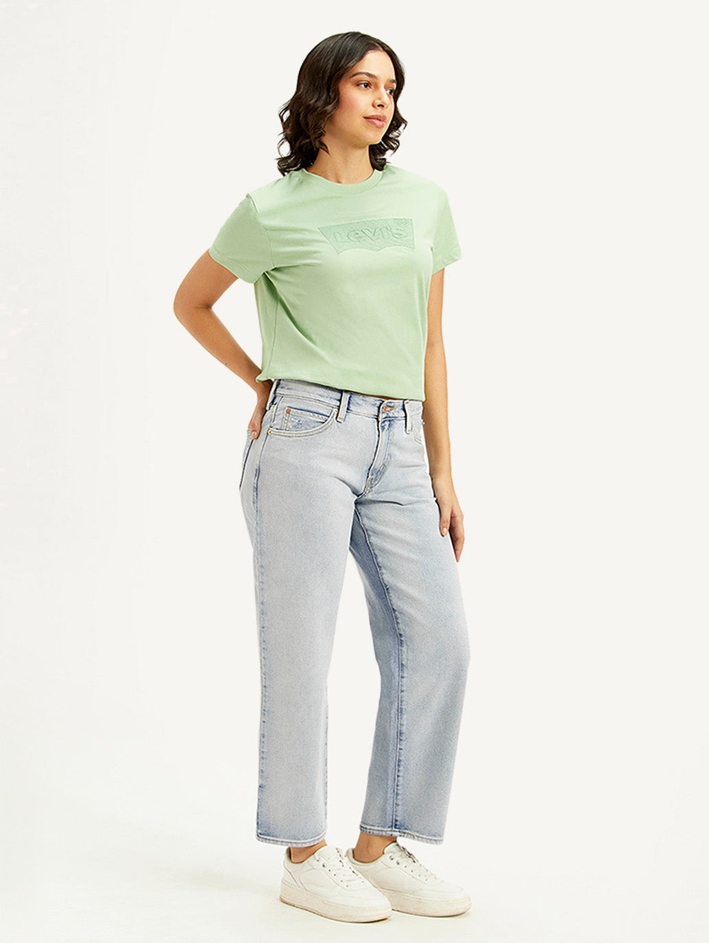 Women's 94 Light Blue Baggy Fit High Rise Jeans - 8a15048f-e1de-45bc-9ece-9453da4c929c View