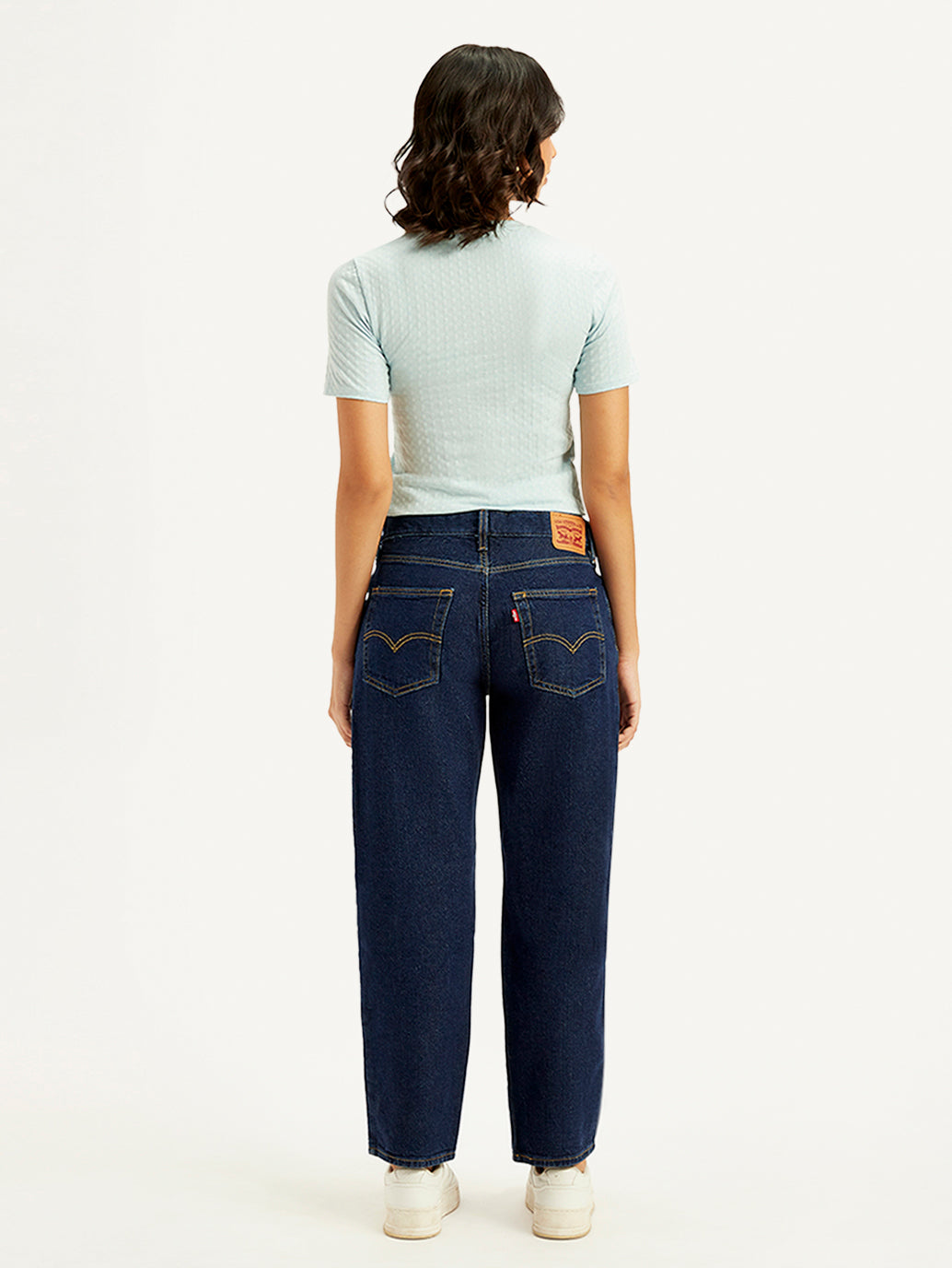 Women's 94 Blue Baggy Fit High Rise Jeans - 2af5e88b-fe3e-4295-bd52-7ccf55dfa522 View