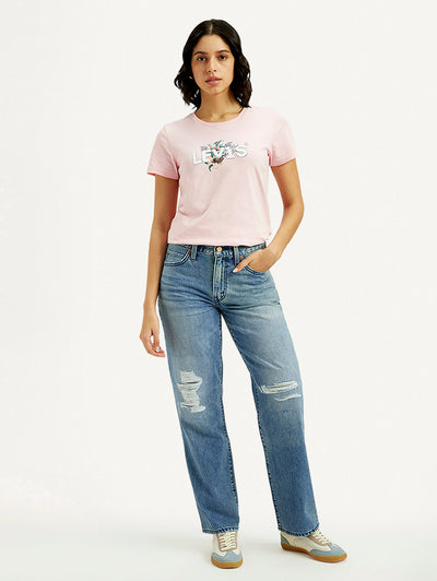 levi's Women's 94 Med Indigo Baggy Fit Mid Rise Jeans-picture-38