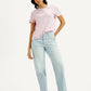 Women's 94 Light Indigo Baggy Fit Mid Rise Jeans - Styleshot View