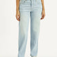 Women's 94 Light Indigo Baggy Fit Mid Rise Jeans - Front View