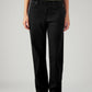 Women's 94 Black Baggy Fit Mid Rise Jeans - Front View