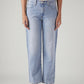Women's 94 Light Blue Baggy Fit High Rise Jeans - Front View