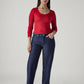 Women's 94 Dark Blue Baggy Fit Mid Rise Jeans - 20 View